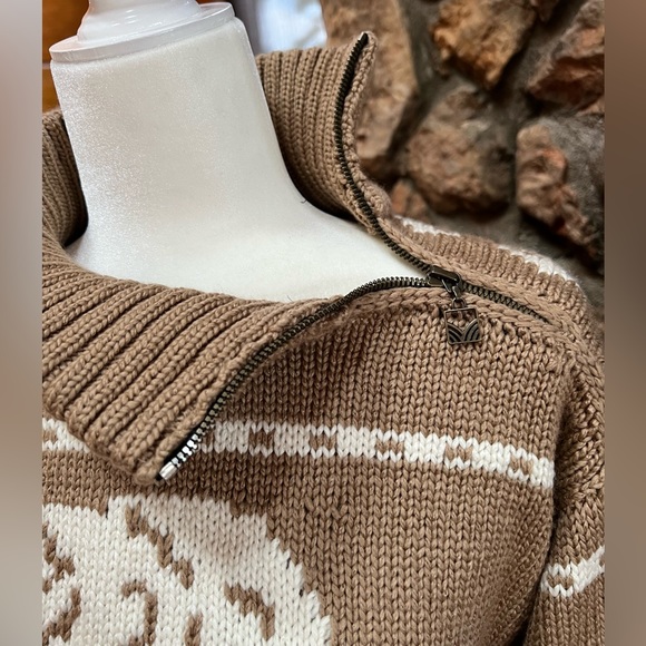 Dale of Norway Isbjorn Unisex Sweater - Tan/Cream - Picture 2 of 12